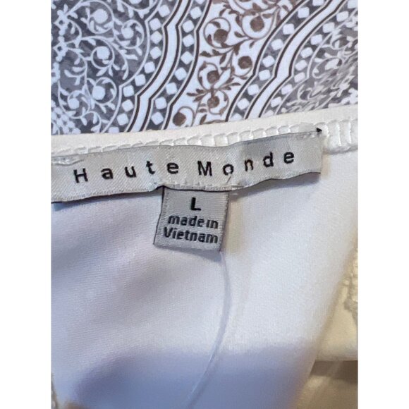 Ivory Haute Monde Strapless Cutout Jumpsuit With Zipper Closure Size L - Picture 9 of 11